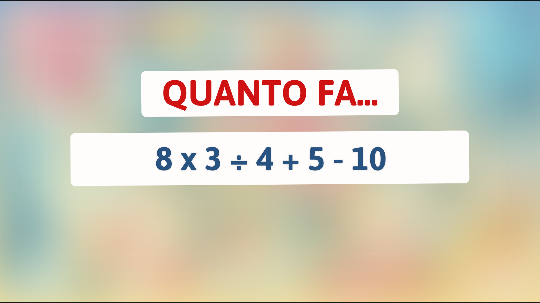 \"Questo Indovinello Semplice ha Ingannato anche le Menti più Geniali: Riesci a Risolverlo?\""