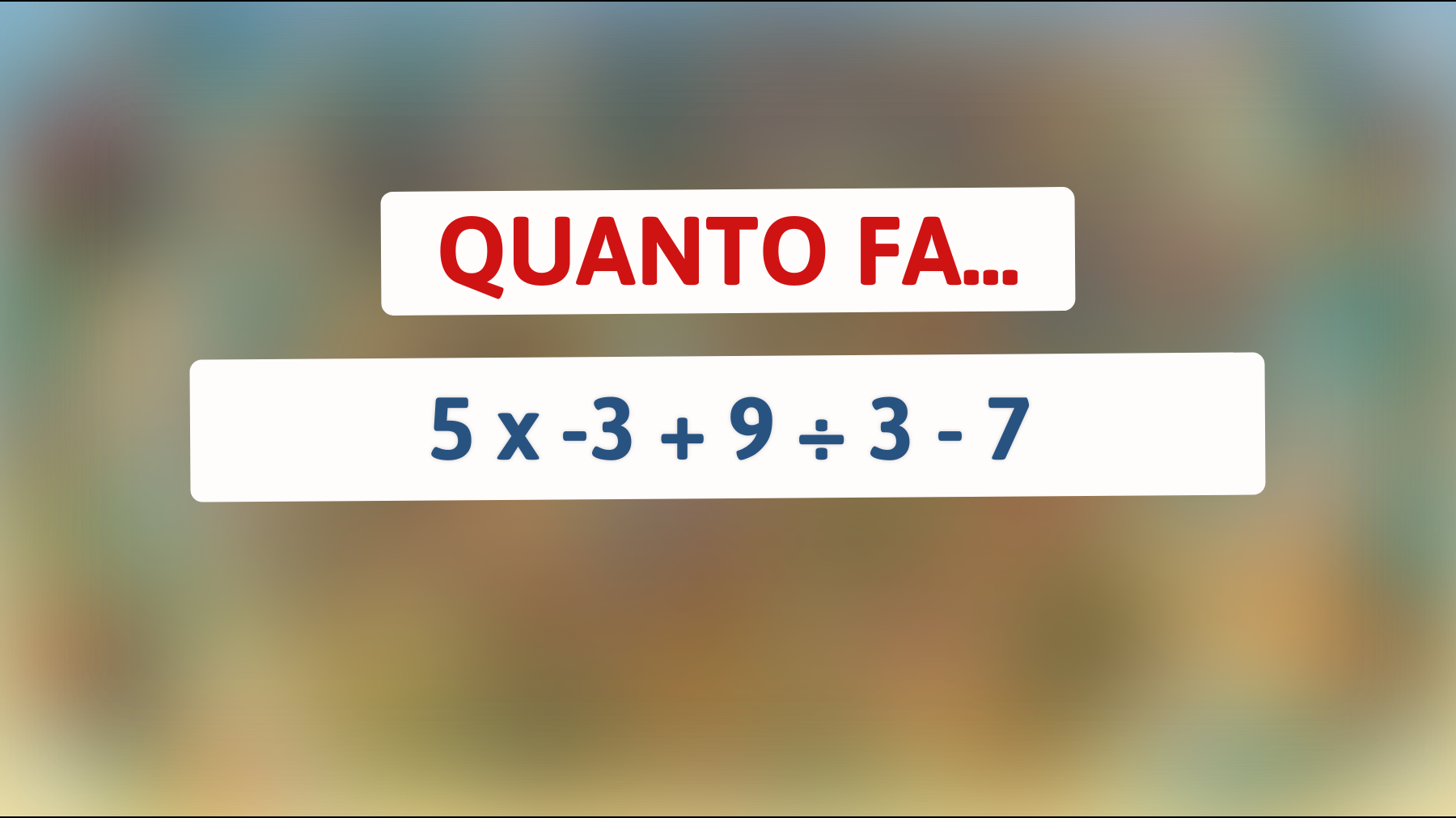 Scopri l'incredibile risposta a questo rompicapo matematico che solo il 1% riesce a risolvere! Sei tra i geni?"